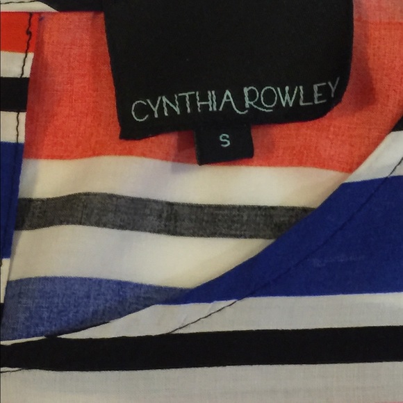 Striped Cynthia Rowley Short Sleeved Top - Picture 4 of 11